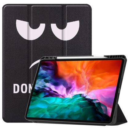 Lunso 3-Vouw sleepcover hoes - iPad Pro 12.9 inch (2021) - Don't Touch