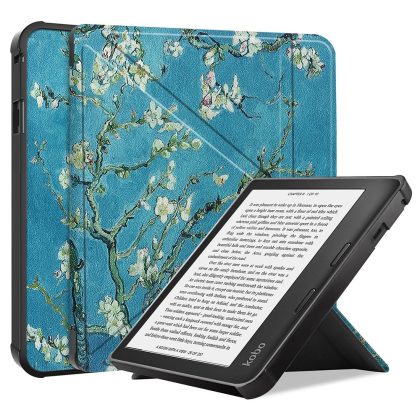 Lunso - Origami sleepcover hoes - Kobo Sage - Van Gogh Amandelbloesem