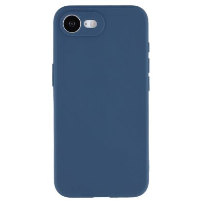 Lunso iPhone 17e / iPhone 16e hoesje - Flexibel siliconen Backcover - Donkerblauw