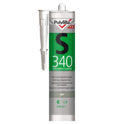 Polyfilla Pro S340 Buitenvoeg Reparatiepasta - Grey