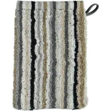 Cawö Cawo Lifestyle Streifen Washandje 7048 Kiezelsteen-37 16x22
