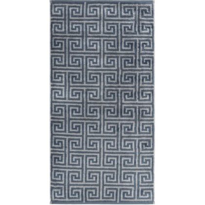 Cawö Cawo Noblesse Elegance Allover print Gezichtsdoekje 30/30 nachtblauw