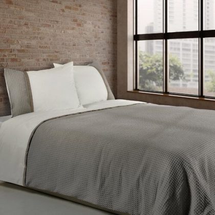 Dommelin Dommelin Dekbedovertrek Bari Percal 200TC Taupe-Nootmuskaat 140x200/220 cm
