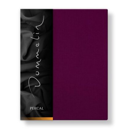 Dommelin Dommelin Laken Uni Percal 200TC 582 Aubergine 160x270 cm