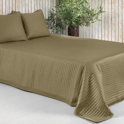 Dommelin Dommelin Sprei Chicago Satijn 300TC Brons 50x260 cm