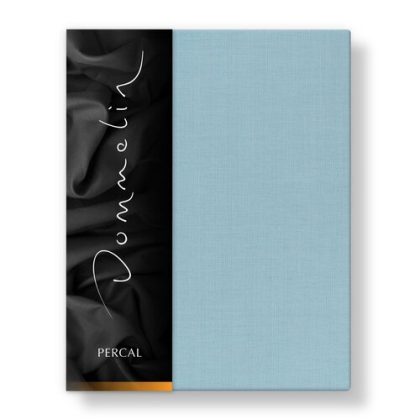 Dommelin Dommelin Laken Uni Percal 200TC 591 Pastelblauw 270x300 cm