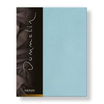 Dommelin Dommelin Hoeslaken Uni Satijn 300TC 591 Pastelblauw 80x200/30