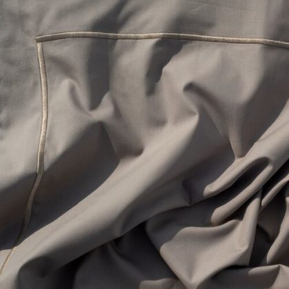 Dommelin Dommelin Dekbedovertrek Cortina Percal 200TC Taupe-Taupe 140x200/220 cm