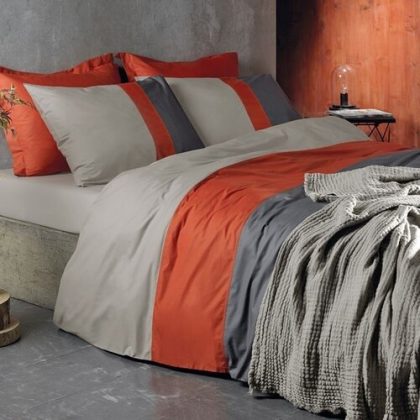 Dommelin Dommelin Dekbedovertrek Padua Percal 200TC Taupe 140x200/220 cm