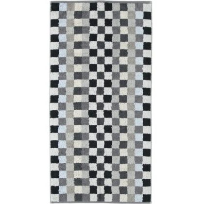 Cawö Cawö Unique Karo Washandje anthrazit 16x22