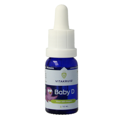 Vitakruid Vitamine D baby druppels 10 Milliliter