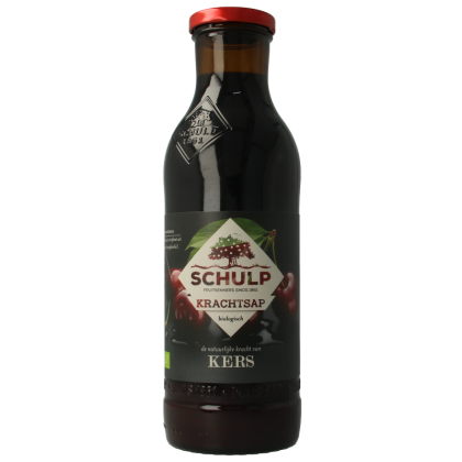 Schulp Krachtsap kersensap puur bio 750 Milliliter