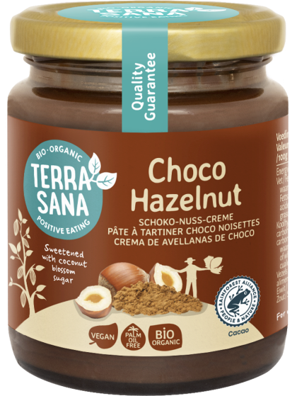 TerraSana Choco hazelnootpasta bio 250 Gram