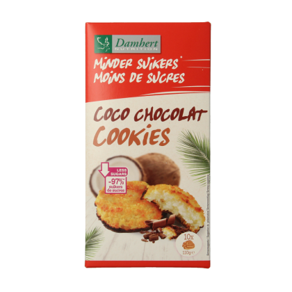 Damhert Kokoskoek chocolade low carb 110 Gram