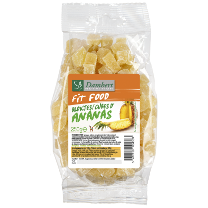 Damhert Fit food ananasblokjes 250 Gram