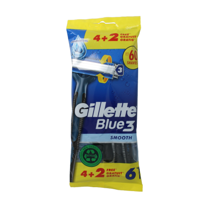 Gillette Blue 3 wegwerpmesjes 6 Stuks