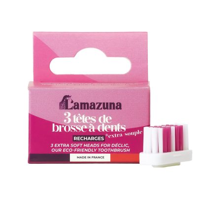 Lamazuna Set of 3 toothbrush heads XS 1 Stuks