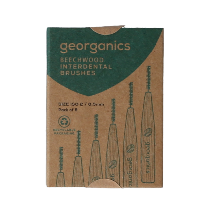 Georganics Interdental brush iso-2 beechwood 1 Stuks
