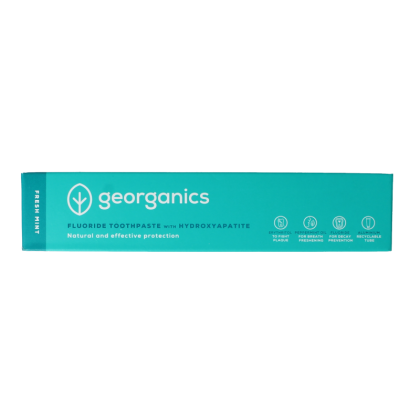 Georganics Fluor toothpaste fresh mint tube 75 Milliliter