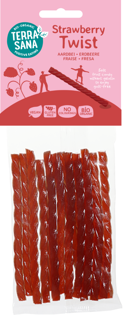 TerraSana Aardbei kabels twists bio 75 Gram