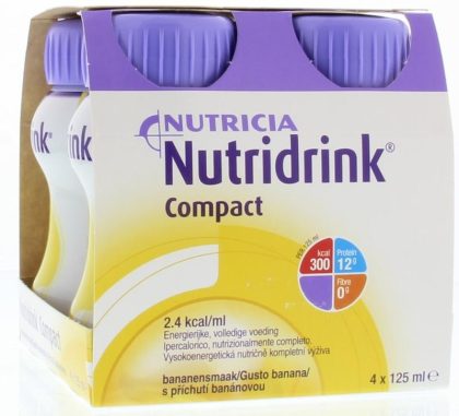 Nutridrink Compact banaan 125ml 4 Stuks