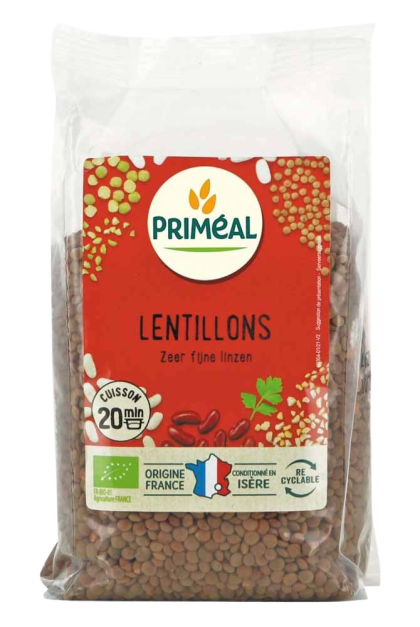 Primeal Linzen zeer fijn Frankrijk bio 500 Gram