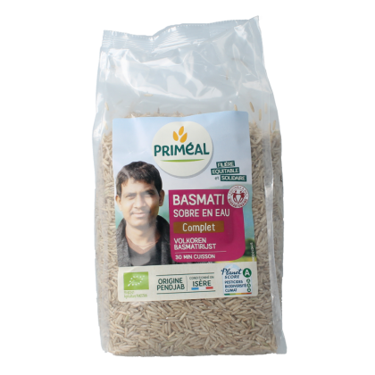 Primeal Volkoren basmati rijst bio 1 Kilogram