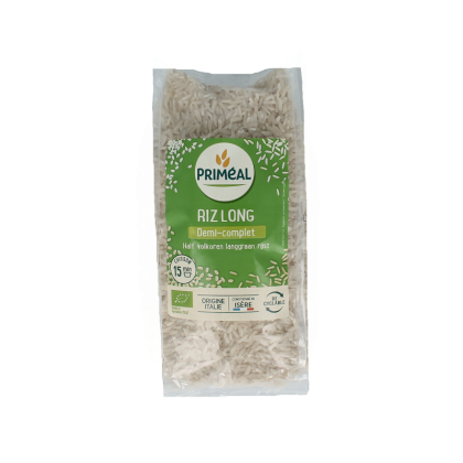 Primeal Halfvolkoren langgraan rijst bio 500 Gram