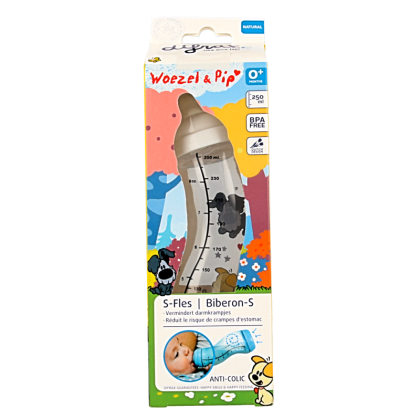 Difrax S-fles 250ml Woezel & Pip 1 Stuks