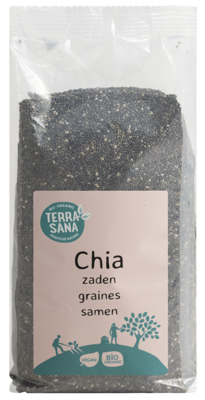 TerraSana RAW Chia zaad zwart bio 600 Gram