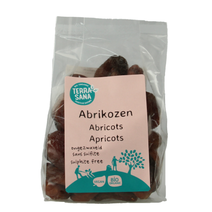 TerraSana RAW Abrikozen ongezwaveld bio 200 Gram