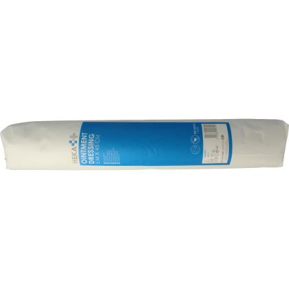 Heka Ointment dressing/Engels pluksel 5m x 45cm 1 Stuks