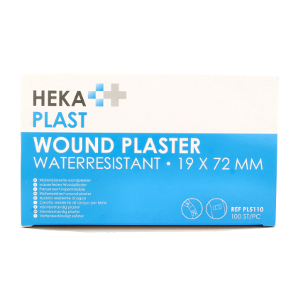 Hekaplast Pleister water resistent 19 x 72 100 Stuks