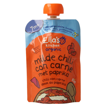 Ella's Kitchen Milde chili con carne met paprika 7+ maanden bio 130 Gram