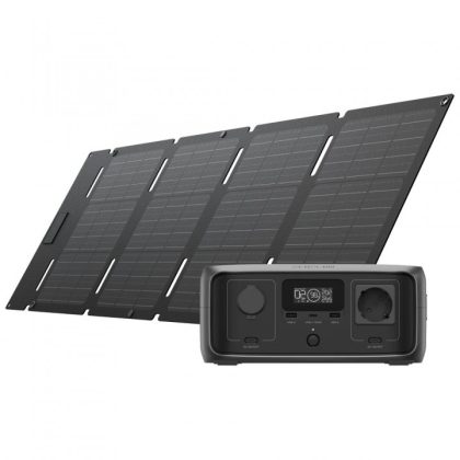 Ecoflow EcoFlow RIVER 3 UPS + 45W opvouwbaar zonnepaneel met USB-C