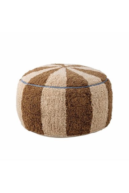 Bloomingville Mini Charoline poef bruin/beige