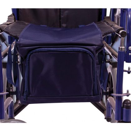 ThuiszorgwinkelXL Tas voor onder de rolstoelzitting | Afmeting 30 x 29 x 40 cm | Rolstoeltas | Donkerblauw | PR35077