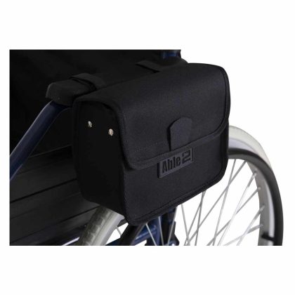 Splash Rolstoel armleuningtas universeel | Splash | Afmeting 21 x 15 x 8 cm | Tas zijkant met klittenband | Zwart | PR34063