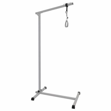 ThuiszorgwinkelXL Bedpapegaai inklapbaar met voet | Bedheffer | Bedgalg | Maximaal 130 kg | Met verstelbare band en handgreep | Wit | HE430915