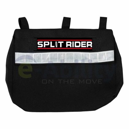 e-Ability Rugleuning tas voor SplitRider elektrische rolstoel | e-Ability | 1 vak | Met reflectie | Zwart | Nylon | e-Aa0020