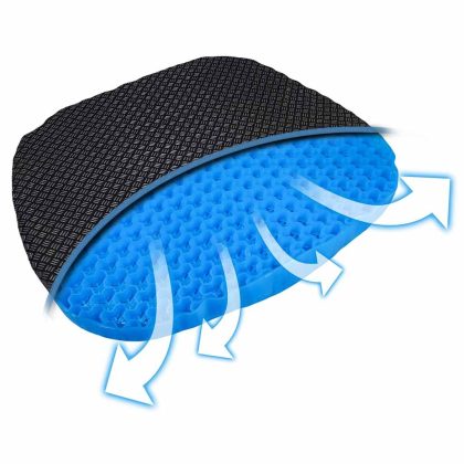 ThuiszorgwinkelXL Gel Zitkussen | Afmeting 47 x 42 x 4 cm | Rolstoelkussen | Flexibel gel materiaal | Gelsteunkussen | Autostoelkussen