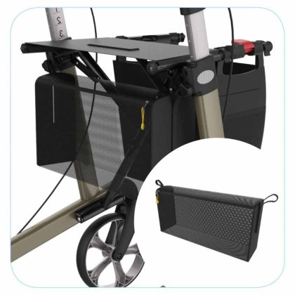 Rehasense Nettas met ritssluiting , onder de zitting, breedte 46 cm | Voor Rehasense rollators | Server, Streamer, Athlon, Navigator | ROL7AA-RS