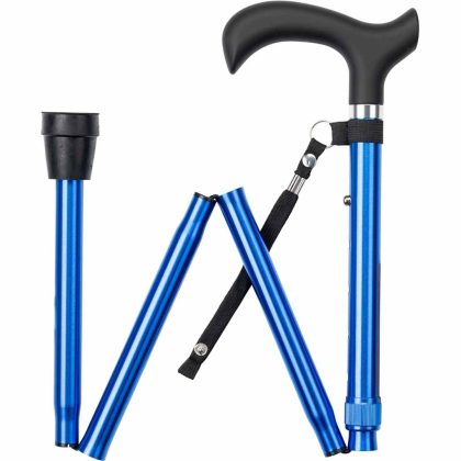 ThuiszorgwinkelXL Wandelstok opvouwbaar - Blauw