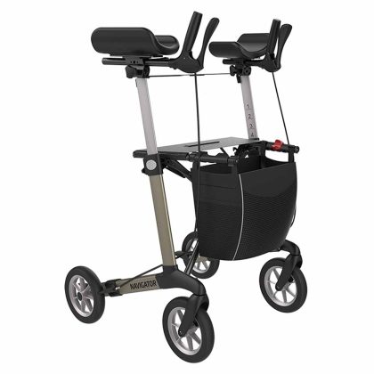 Rehasense Navigator rollator met softwielen en draaibare onderarmschalen | Rehasense