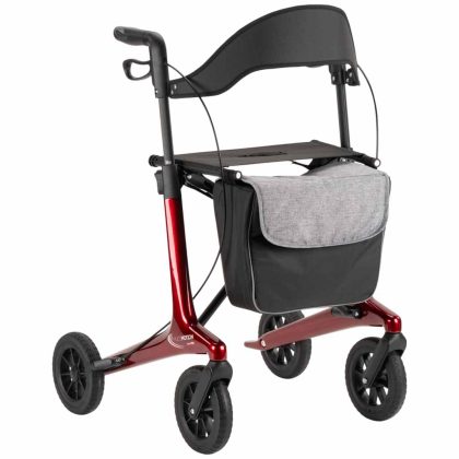 MultiMotion Carbon rollator met softwielen | Kies uw kleur : Rood | MultiMotion