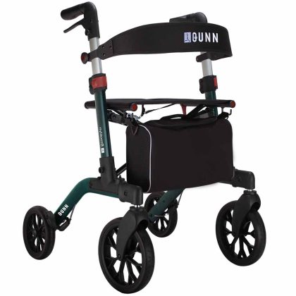 Qunn Rollator Brooklyn PU dubbel opvouwbaar met zachte banden | Qunn
