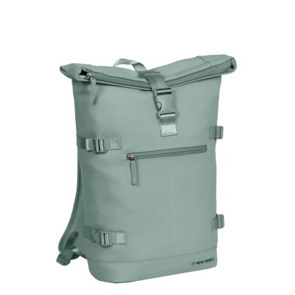 New Rebels William Riverside Salie groene 19L Rugzak Waterafstotend Laptop 15.6"