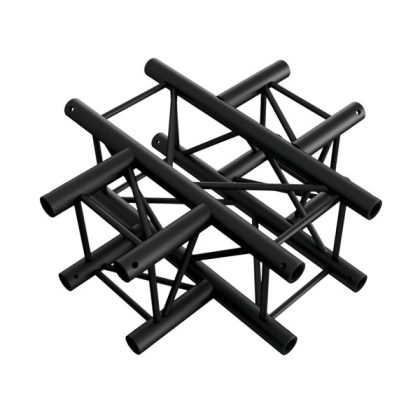 MILOS Milos Cross 4-way ZWART, Pro-30 vierkante F-truss