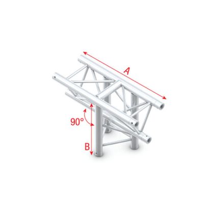 MILOS Milos Pro-30 Triangle G Truss - T-Cross vertical, 3-way, apex down - 71 cm