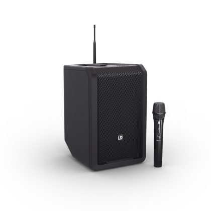 LD Systems ANNY® 8 HHD accu speaker met 1 draadloze microfoon stage black